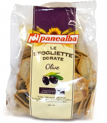 SFOGLIETTE DORATE s olivami 180 g