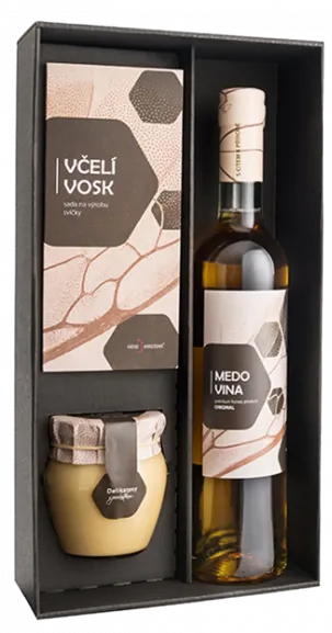 Černá kazeta DUO "Medovina" 0,50l, med 212ml, sada na výrobu