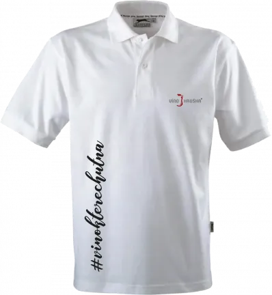 Polokošile PÁNSKÁ bílá VH "Nepiju, degustuju!" (vel. 3XL)