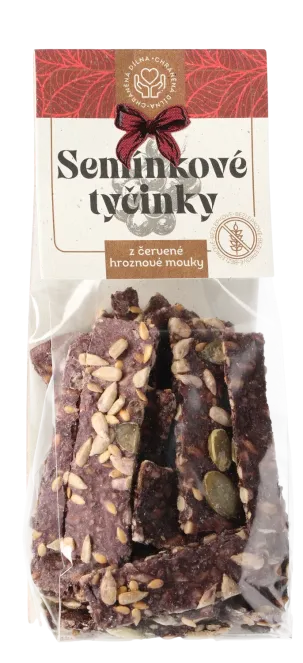 Semínkové tyčinky z červené hroznové mouky "bezlepkové" 60g